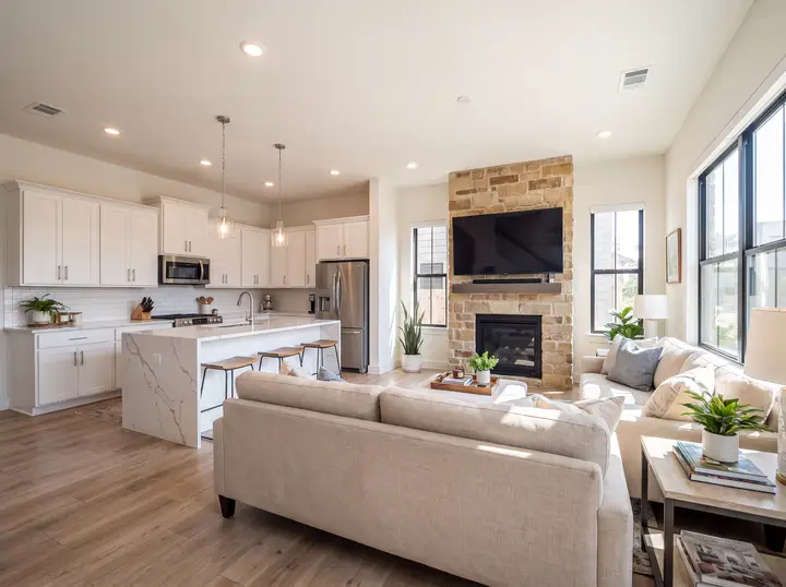 Photo 2 of 4, End unit townhome near the Brushy Creek trail